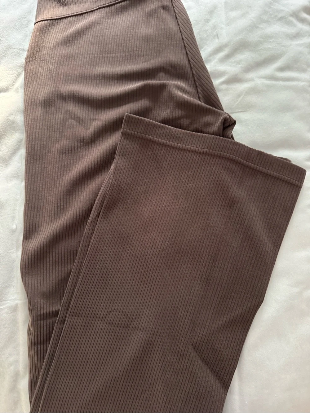lululemon athletica Ribbed Softstreme Flare Pant in Espresso